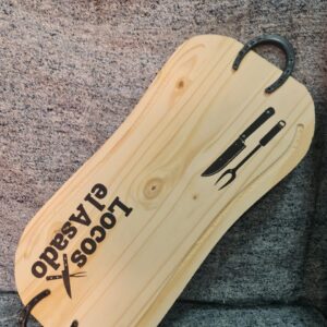 TABLA LECHONERA 30 CM X 60 CM CON HERRADURA DE PLASTICO