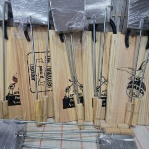 SET DE TABLA 20X38CM+ PALA Y ATIZADOR